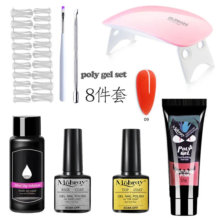 7 pcs Poly Nail Gel Set – Nail Extension Gel Kit
