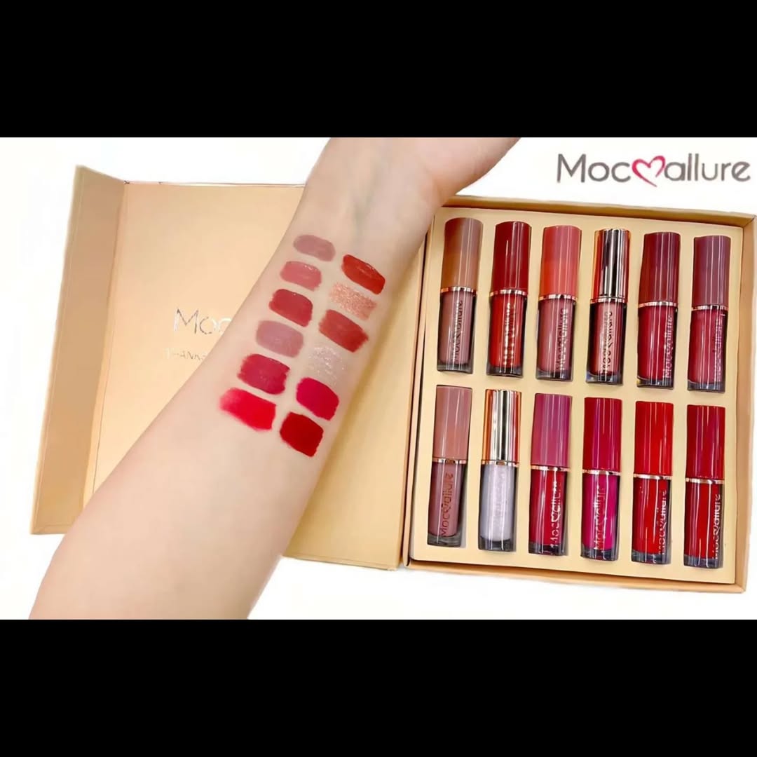 Mocallure - 12 Pc Transparent Lip Gloss Set