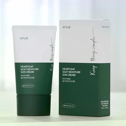 Anua Heartleaf Silky Moisture Sun Cream SPF 50+ PA++++