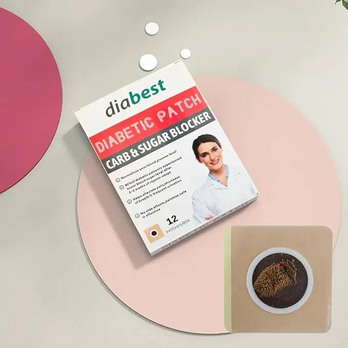 Diabest Diabetic Patch Carb & Sugar Blocker (12 Patches) | Herbal Wellness Support Patch