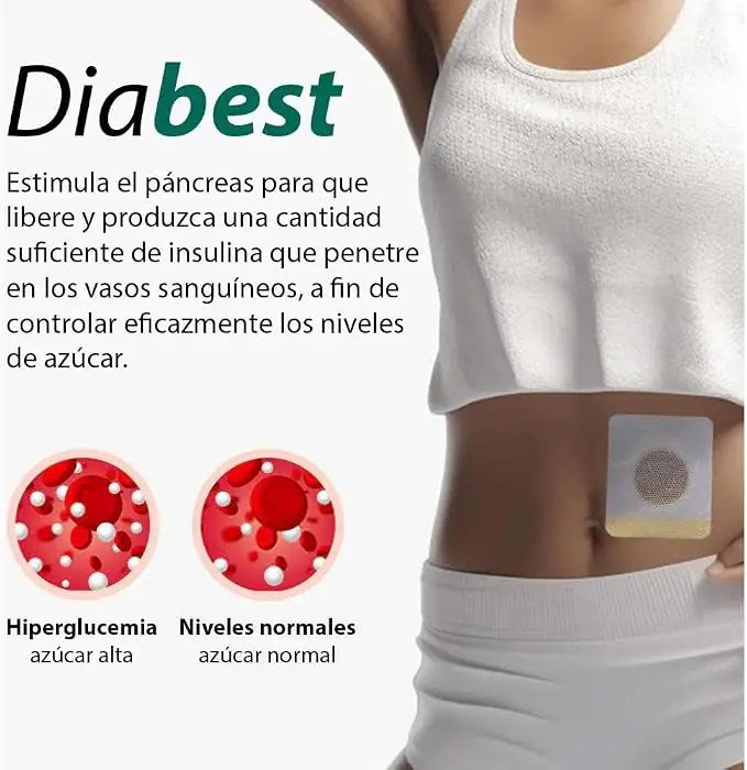 Diabest Diabetic Patch Carb & Sugar Blocker (12 Patches) | Herbal Wellness Support Patch