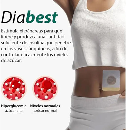 Diabest Diabetic Patch Carb & Sugar Blocker (12 Patches) | Herbal Wellness Support Patch