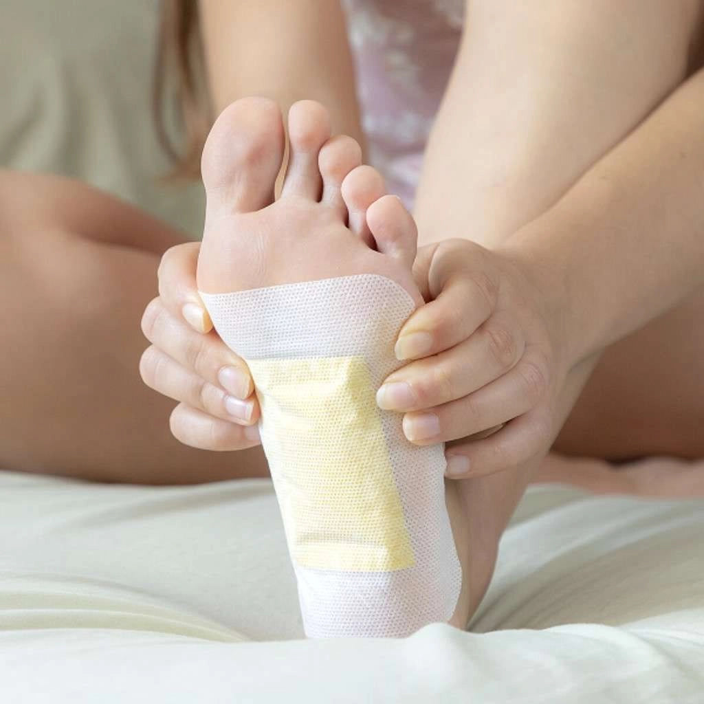 Kinoki Ginger Foot Pads (10 Pcs) | Herbal Overnight Foot Care Patches with Ginger | Relaxation & Comfort