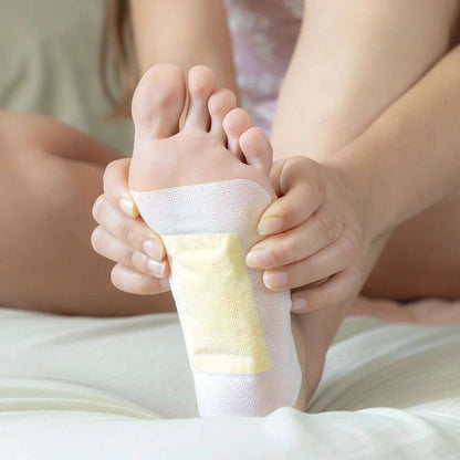 Kinoki Ginger Foot Pads (10 Pcs) | Herbal Overnight Foot Care Patches with Ginger | Relaxation & Comfort