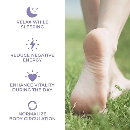 Kinoki Lavender Foot Pads (10 Pcs) | Bamboo Vinegar Herbal Overnight Foot Care & Relaxation Patches