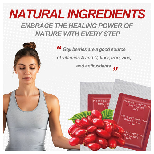 Kinoki Wolfberry Foot Patches (10 Pcs) | Goji Berry Herbal Overnight Foot Care & Relaxation Pads