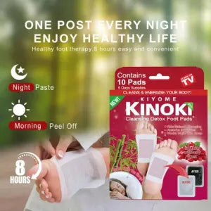 Kinoki Wolfberry Foot Patches (10 Pcs) | Goji Berry Herbal Overnight Foot Care & Relaxation Pads