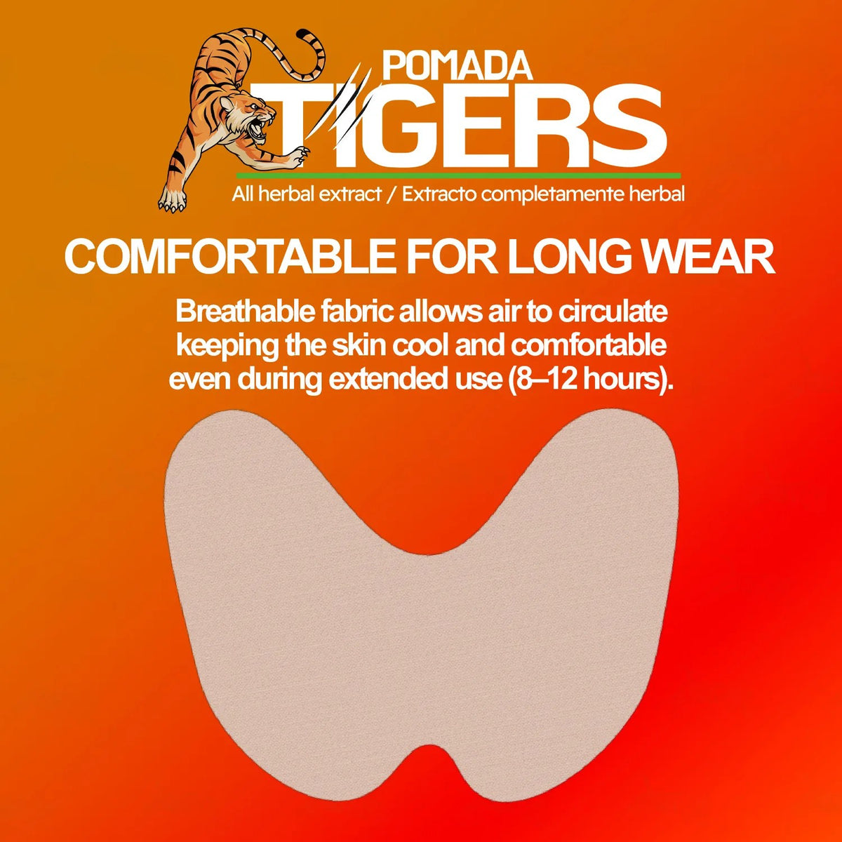 Pomada Tigers Capsaicin Knee & Joint Pain Relief Patch | Herbal Joint Comfort Patch