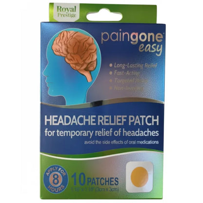 Royal Prestige Cooling Headache Relief Patch (10 Pcs) | Herbal Cooling Comfort Patch for Head & Forehead