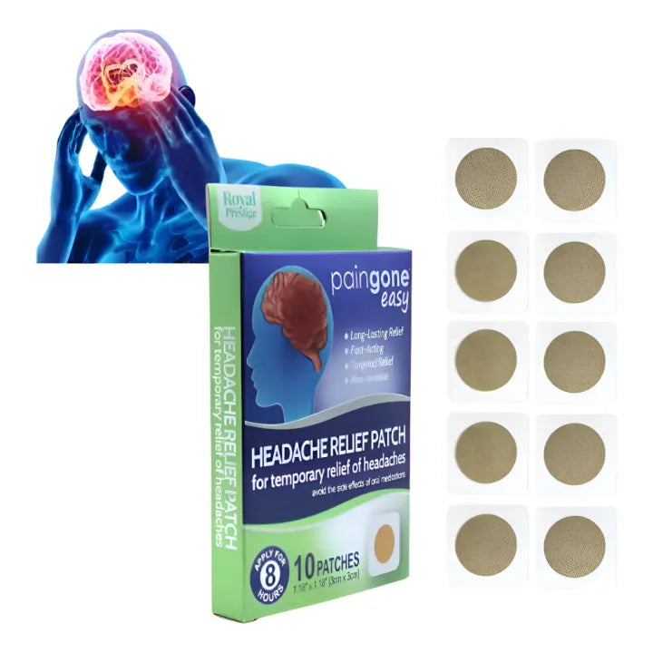 Royal Prestige Cooling Headache Relief Patch (10 Pcs) | Herbal Cooling Comfort Patch for Head & Forehead