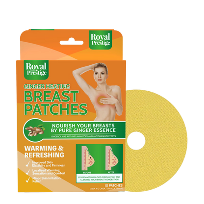 Royal Prestige Ginger Mammary Gland Patch | Herbal Warming Breast Comfort Patches