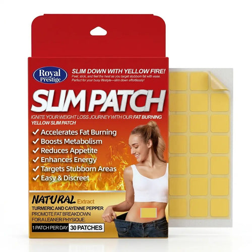 Royal Prestige Yellow Slim Patch 30 Pcs | Turmeric & Cayenne Herbal Wellness Body Patches