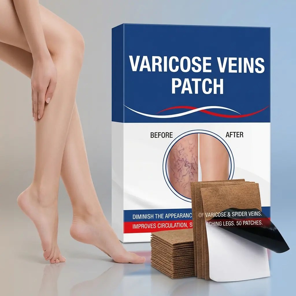 Varicose Vein Care Patch (1 Box) – Herbal Leg Support Patch for Circulation & Vein Comfort