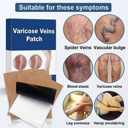 Varicose Vein Care Patch (1 Box) – Herbal Leg Support Patch for Circulation & Vein Comfort