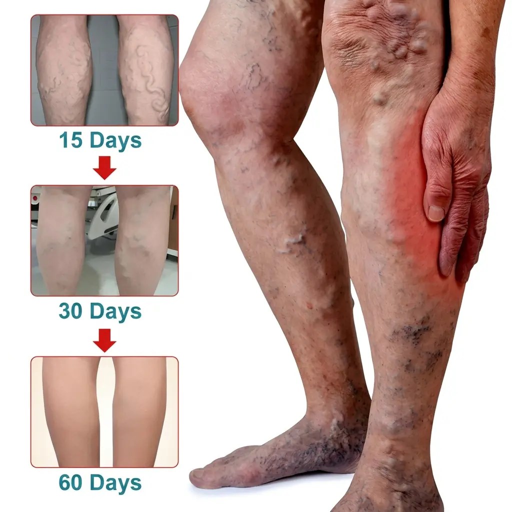Varicose Vein Care Patch (8 Boxes) – Herbal Leg Support Patch for Circulation & Vein Comfort