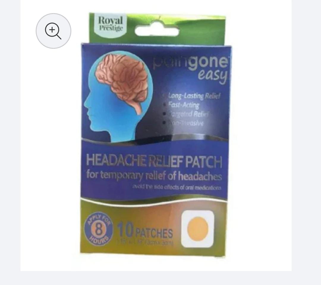 Royal Prestige Cooling Headache Relief Patch (10 Pcs) | Herbal Cooling Comfort Patch for Head & Forehead