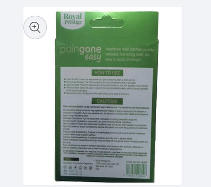 Royal Prestige Cooling Headache Relief Patch (10 Pcs) | Herbal Cooling Comfort Patch for Head & Forehead