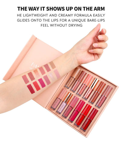 12Pcs/Box Matte Liquid Lipstick