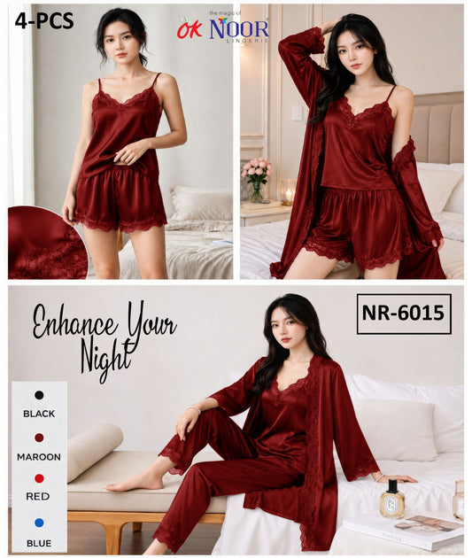 Nr 6015 4 Piece Red Boxer Set