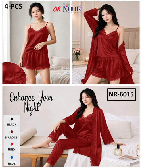 Nr 6015 4 Piece Red Boxer Set