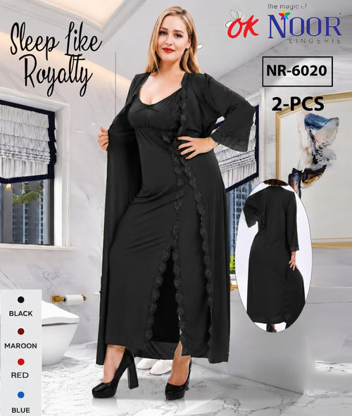 Nr 6020 2 Piece Black Night Suit
