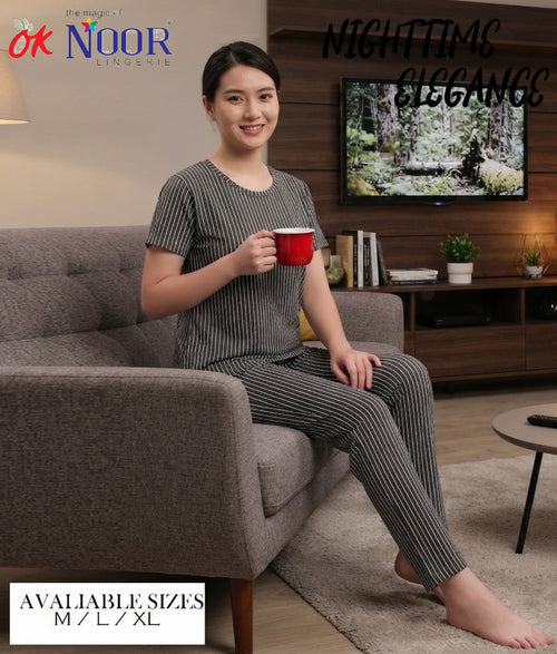 Women's Grey 2 Piece Pajama Set